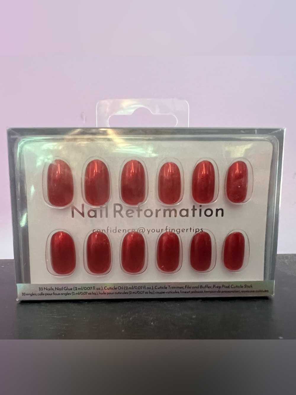 Nail Reformation Red Press-On Nails - Classic Red